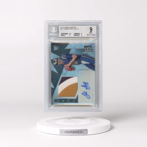 2016 Panini Spectra #171 Jared Goff JSY AU RC (BGS 9 MINT)
