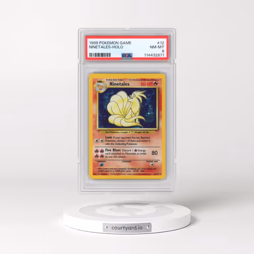 1999 Pokémon Game #12 Ninetales - Holo (PSA 8 NM-MT)