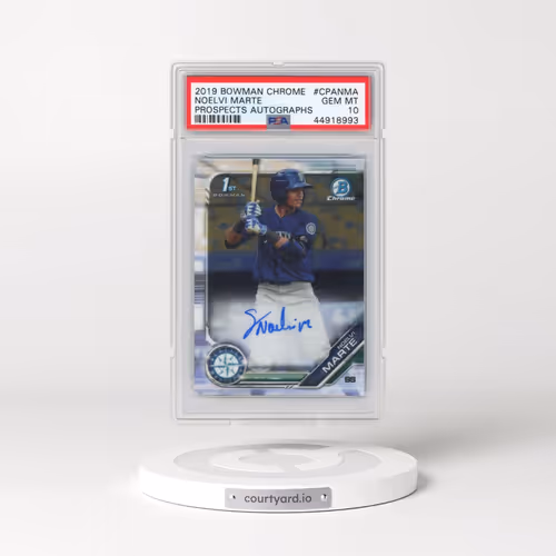 2019 Bowman Chrome Prospects Autographs #CPANMA Noelvi Marte (PSA 10 GEM MINT)