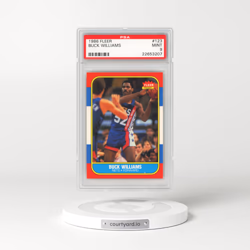 1986 Fleer #123 Buck Williams (PSA 9 MINT)