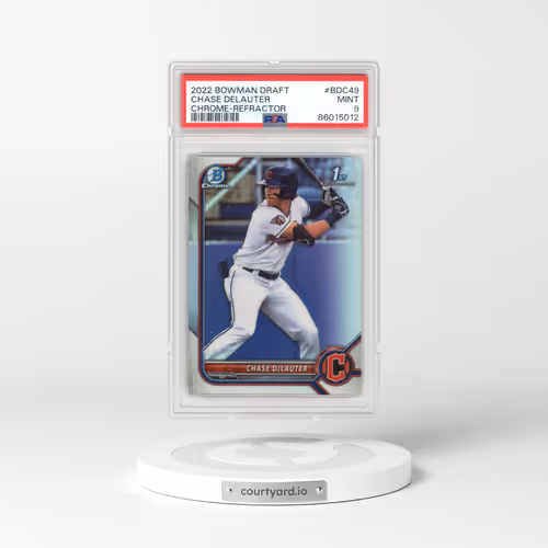 2022 Bowman Draft #BDC49 Chase Delauter - Chrome-Refractor (PSA 9 MINT)