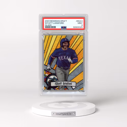 2023 Bowman Draft Bowman Glass #BGA3 Wyatt Langford (PSA 9 MINT)