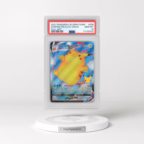 2021 Pokémon Celebrations #009 Surfing Pikachu Vmax - Full Art (PSA 10 GEM MINT)