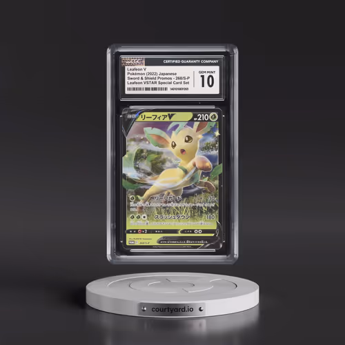 2019 Sword & Shield Promos #268/S-P Leafeon V - Holo Leafeon VSTAR Special Card Set (CGC 10 GEM MINT