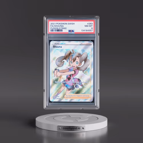 2021 Pokémon Sword & Shield Fusion Strike #263 Shauna - Full Art (PSA 8 NM-MT)