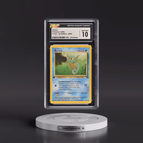 1999 Fossil #49/62 Horsea - 1st Edition 1st Edition (CGC 10 GEM MINT)