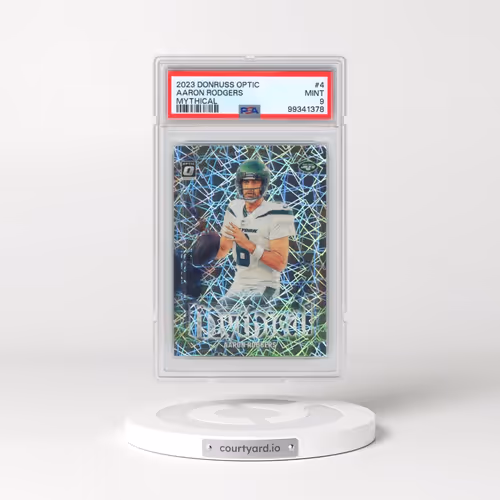 2023 Panini Donruss Optic Mythical #4 Aaron Rodgers (PSA 9 MINT)