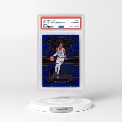 2023 Panini Select #87 Victor Wembanyama - Blue (PSA 10 GEM MINT)