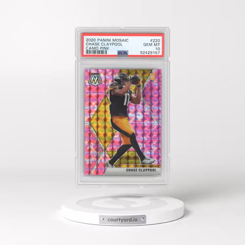 2020 Panini Mosaic #220 Chase Claypool - Camo Pink (PSA 10 GEM MINT)