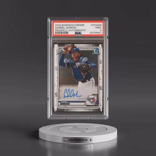 2020 Bowman Chrome Prospect Autographs #CPAGM Gabriel Moreno (PSA 9 MINT)
