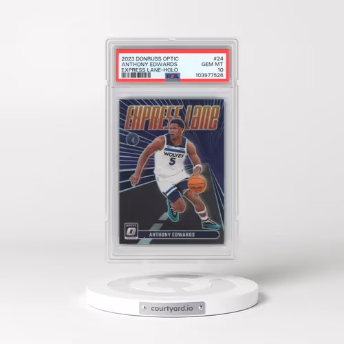2023 Panini Donruss Optic Express Lane #24 Anthony Edwards - Holo (PSA 10 GEM MINT)