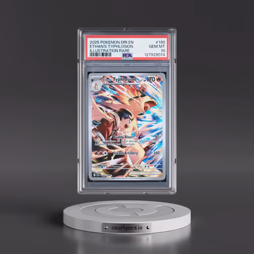 2025 Pokémon Dri EN-Destined Rivals #190 Ethan's Typhlosion - Illustration Rare (PSA 10 GEM MINT)