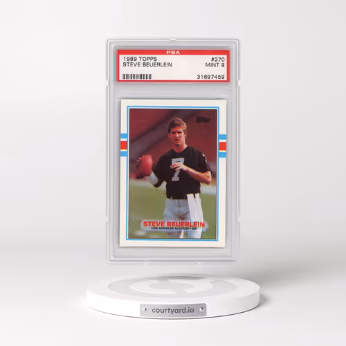 1989 Topps #270 Steve Beuerlein (PSA 9 MINT)