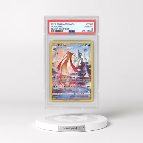 2022 Pokémon Sword & Shield Silver Tempest #TG02 Milotic - Full Art (PSA 10 GEM MINT)