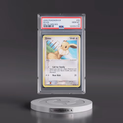 2005 Pokémon EX Delta Species #69 Eevee (PSA 10 GEM MINT)