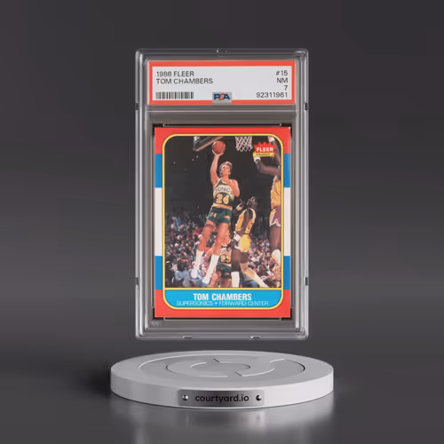 1986 Fleer #15 Tom Chambers (PSA 7 NM)
