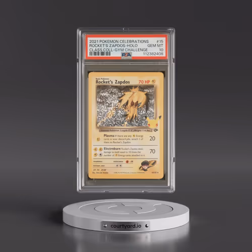2021 Pokémon Celebrations Classic Collection #15 Rocket's Zapdos - Holo (PSA 10 GEM MINT)