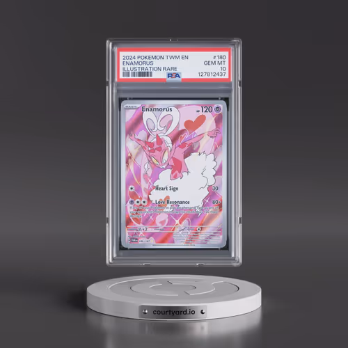 2024 Pokémon Twm EN-Twilight Masquerade #180 Enamorus - Illustration Rare (PSA 10 GEM MINT)