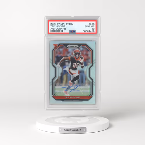 2020 Panini Prizm #308 Tee Higgins - Autograph (PSA 10 GEM MINT)