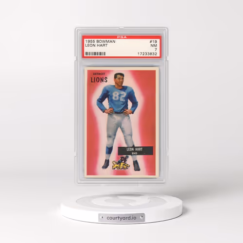 1955 Bowman #19 Leon Hart (PSA 7 NM)