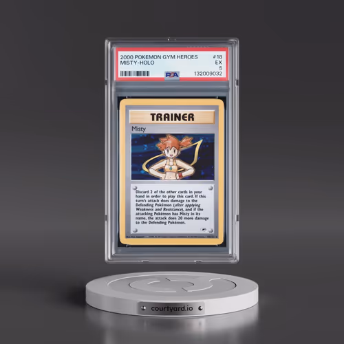2000 Pokémon Gym Heroes #18 Misty - Holo (PSA 5 EX)
