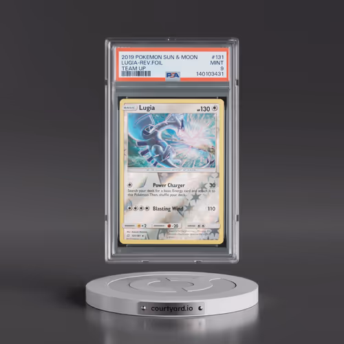 2019 Pokémon Sun & Moon Team Up #131 Lugia - Reverse Foil (PSA 9 MINT)