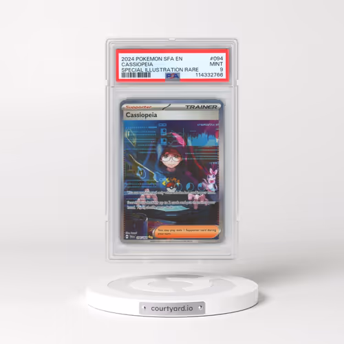 2024 Pokémon Sfa EN-Shrouded Fable #094 Cassiopeia - Special Illustration Rare (PSA 9 MINT)