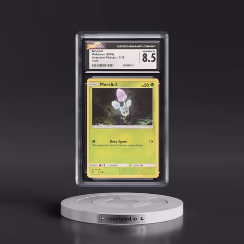 2019 Detective Pikachu #3/18 Morelull - Holo (CGC 8.5 NM-MT+)