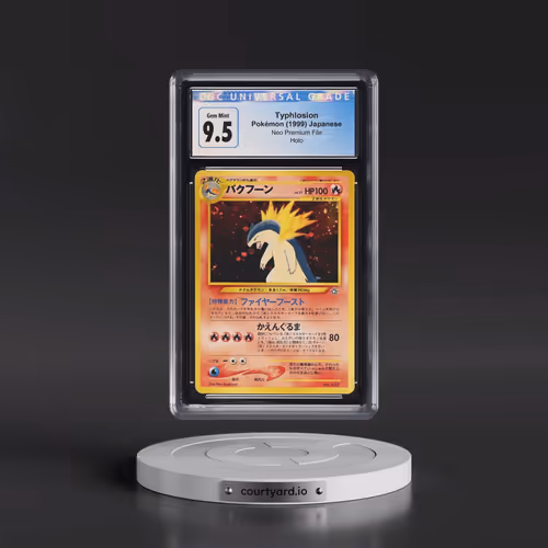 1999 Neo Premium File Typhlosion - No Rarity - Holo (CGC 10 GEM MINT)