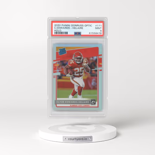 2020 Panini Donruss Optic #171 Clyde Edwards-Helaire - Holo (PSA 9 MINT)