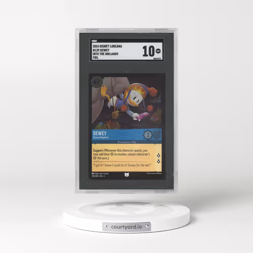 2024 Disney Lorcana Into The Inklands #139 Dewey - Foil (SGC 10 GEM MINT)