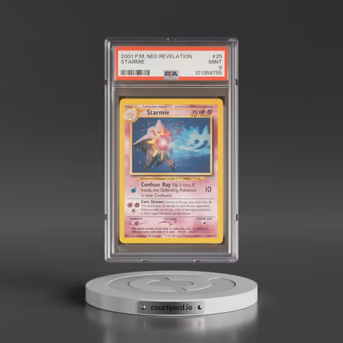2001 Pokémon Neo Revelation #25 Starmie (PSA 9 MINT)