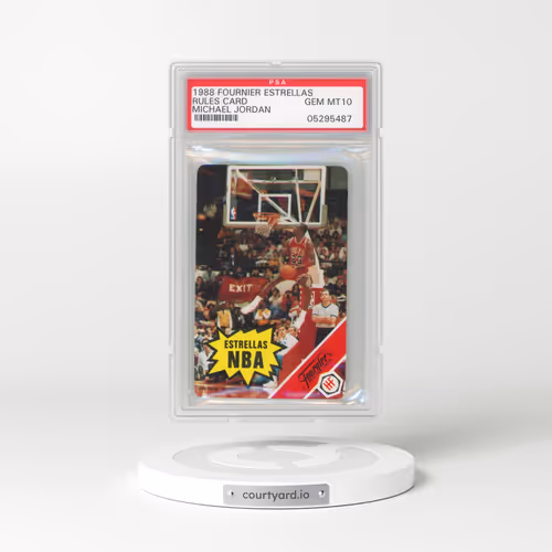 1988 Fournier Estrellas Michael Jordan - Rules Card (PSA 10 GEM MINT)