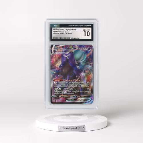 2021 Chilling Reign #075/198 Shadow Rider Calyrex VMAX - Holo (CGC 10 GEM MINT)