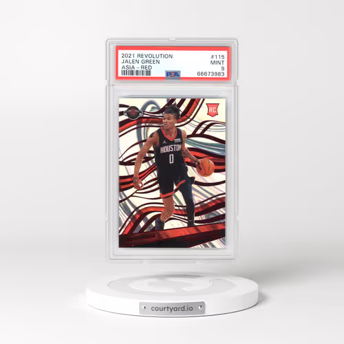 2021 Panini Revolution #115 Jalen Green - Asia-Red (PSA 9 MINT)
