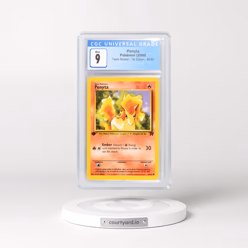 2000 Team Rocket #64/82 Ponyta - 1st Edition 1st Edition (CGC 9 MINT)