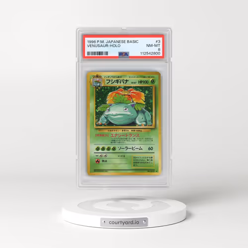 1996 Pokémon Basic #3 Venusaur - Holo (PSA 8 NM-MT)