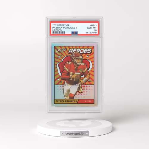 2021 Panini Prestige Heroes #HE-3 Patrick Mahomes II (PSA 10 GEM MINT)
