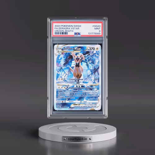 2023 Pokémon Sword and Shield Crown Zenith #GG43 Zeraora Vstar - Full Art (PSA 9 MINT)