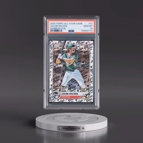 2025 Topps All-Star Game #77 Jacob Wilson - Rainbow Foil (PSA 10 GEM MINT)