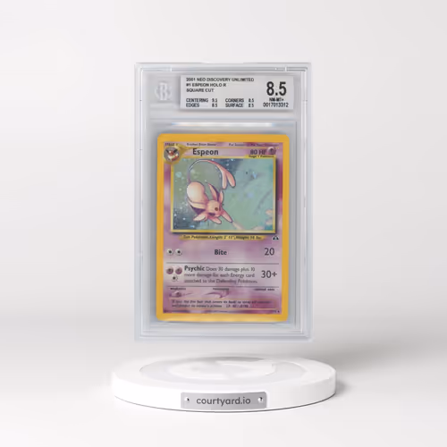 2001 Neo Discovery #1 Espeon - Holo (BGS 8.5 NM-MT+)