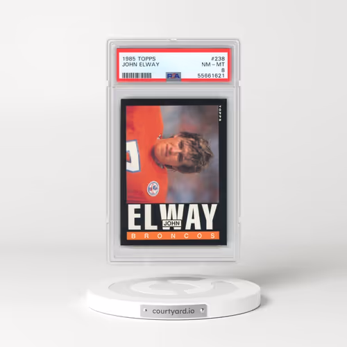 1985 Topps #238 John Elway (PSA 8 NM-MT)