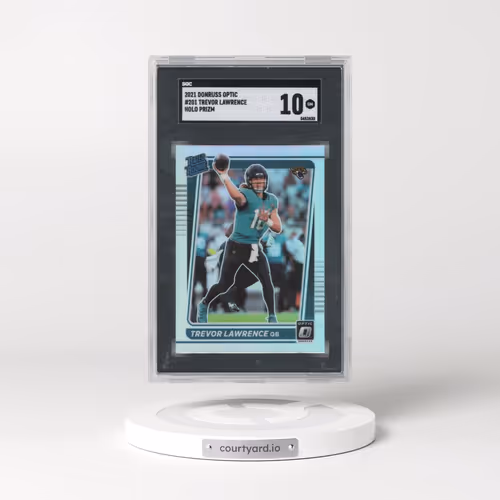 2021 Donruss Optic #201 Trevor Lawrence - Holo Prizm (SGC 10 GEM MINT)