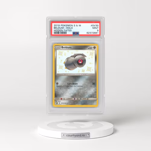 2019 Pokémon Sun & Moon Hidden Fates #SV30 Beldum - Holo (PSA 9 MINT)