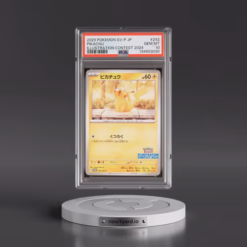 2025 Pokémon SV-P Promo #242 Pikachu - Illustration Contest 2024 (PSA 10 GEM MINT)