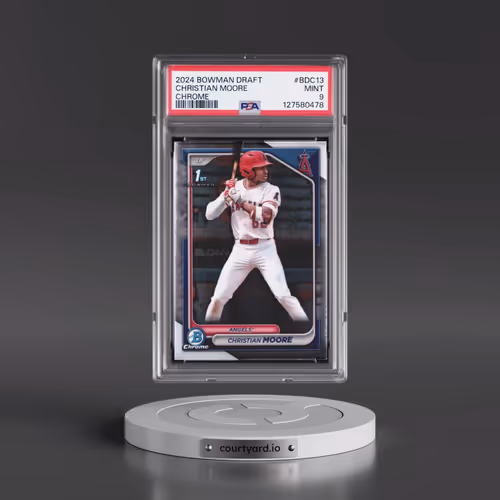 2024 Bowman Draft #BDC13 Christian Moore - Chrome (PSA 9 MINT)