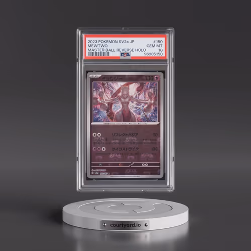 2023 Pokémon Card 151 #150 Mewtwo - Reverse Holo Master Ball (PSA 10 GEM MINT)