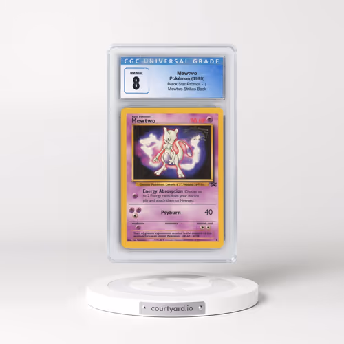 1999 Black Star Promos #3 Mewtwo - Mewtwo Strikes Back (CGC 8 NM-MT)