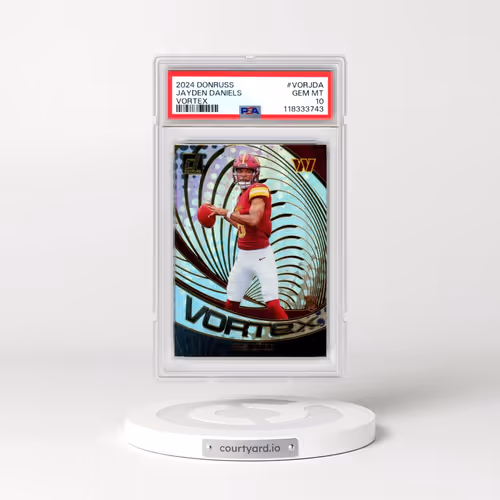 2024 Panini Donruss Vortex #VORJDA Jayden Daniels (PSA 10 GEM MINT)