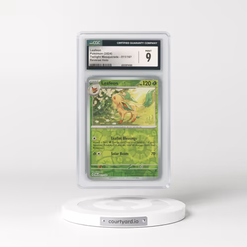 2024 Twilight Masquerade - TWM EN #011/167 Leafeon - Reverse Holo (CGC 9 MINT)